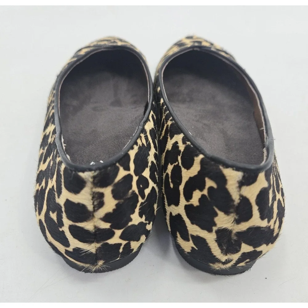 Vionic Flats Caballo Women's‎ Size 7 Shoes Leopard Calf Hair Slip On Loafers